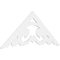 Ekena Millwork Pitch Preston Architectural Grade PVC Gable Pediment, 72"W x 30"H x 1"P (10/12) GPP072X030X100PRE - alternate 1